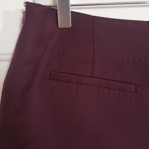 TED BAKER LONDON Tailored Shorts Purple Eggplant Wool Crepe - Picture 5 of 14